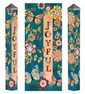 Patchwork Flutters Art Pole 40 Inches Tall