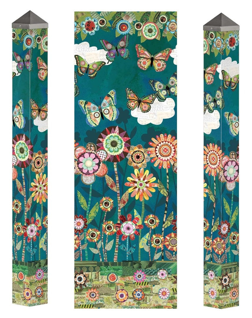 Patchwork Flutters Art Pole 60 Inches