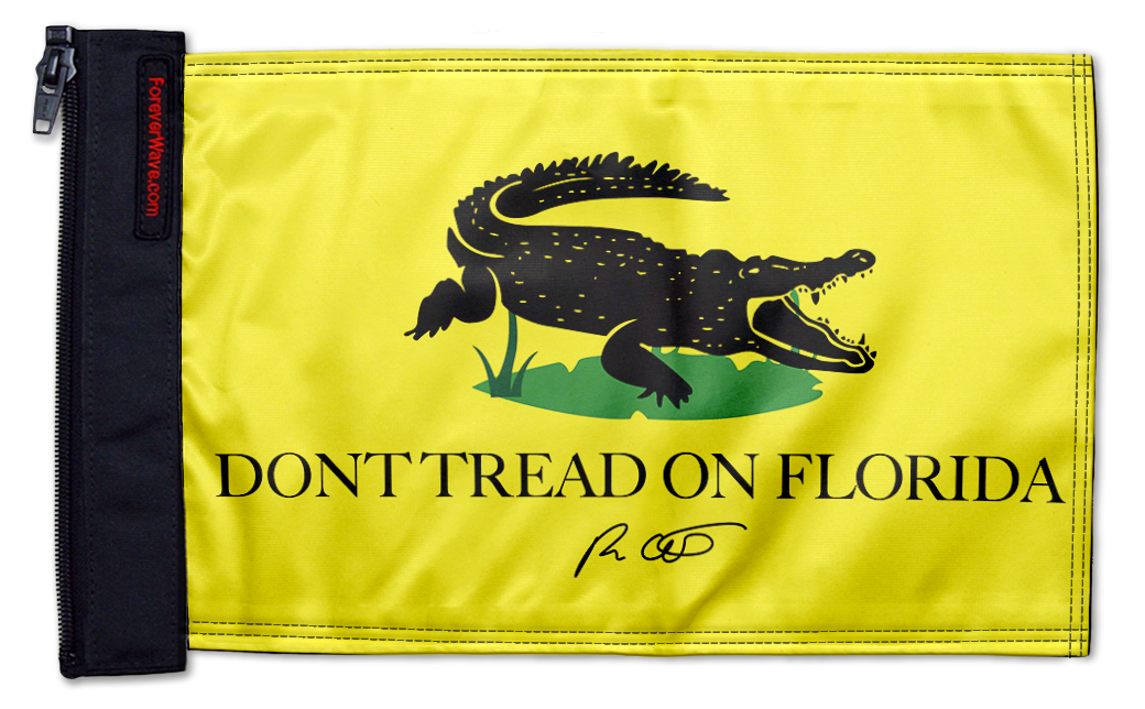 Don't Tread On Florida 12"x18" Forever Wave Flag for Jeep Wrangler JK 2-Door 2007-2018