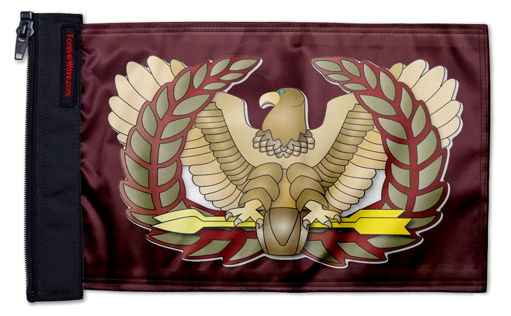 Eagle Rising 12"x18" Forever Wave Flag