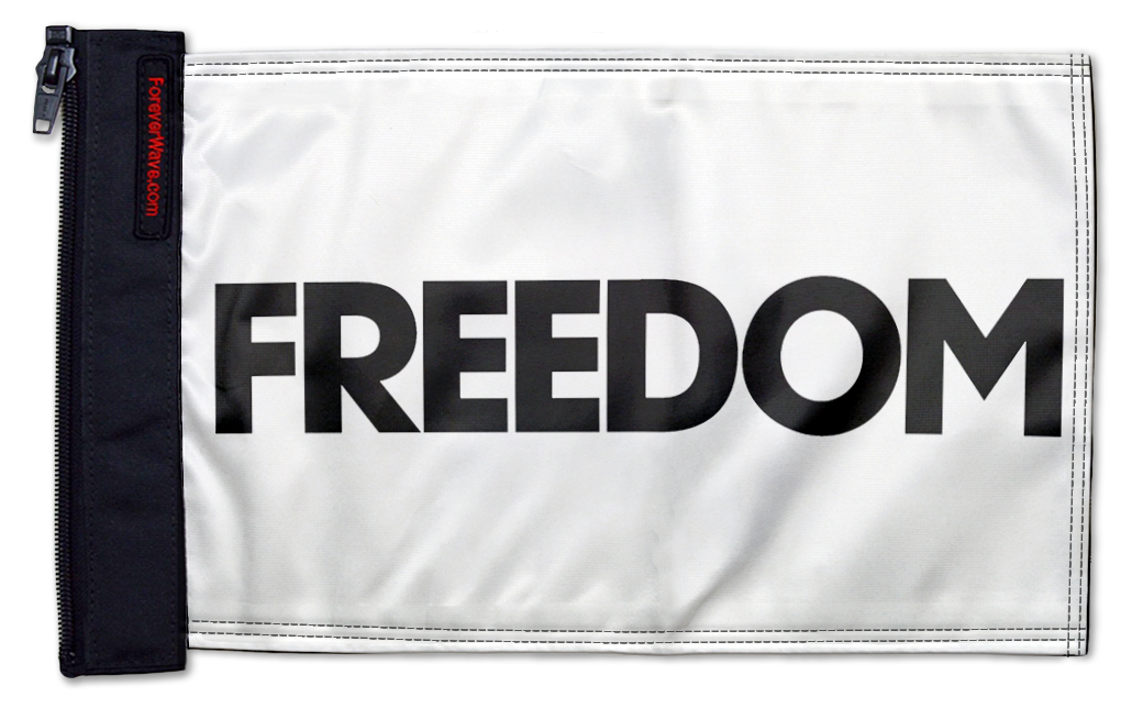 Freedom 12"x18" Forever Wave Flag for Jeep Wrangler TJ 1996-2006