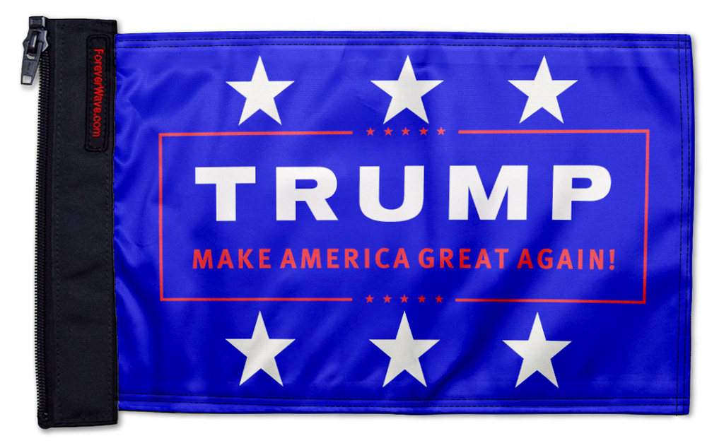 Trump MAGA 12"x18" Forever Wave Flag