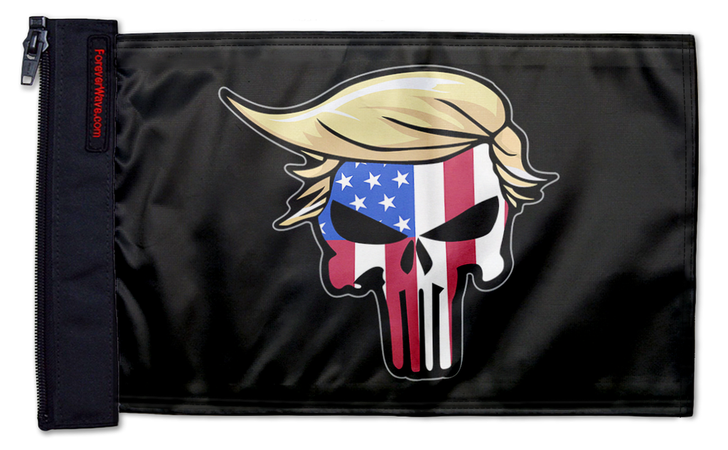 Trump Punisher 12"x18" Forever Wave Flag