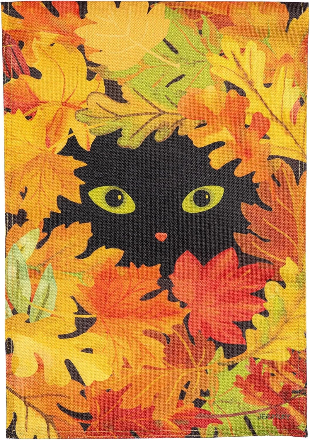 Peekaboo Cat 2 Sided Garden Flag