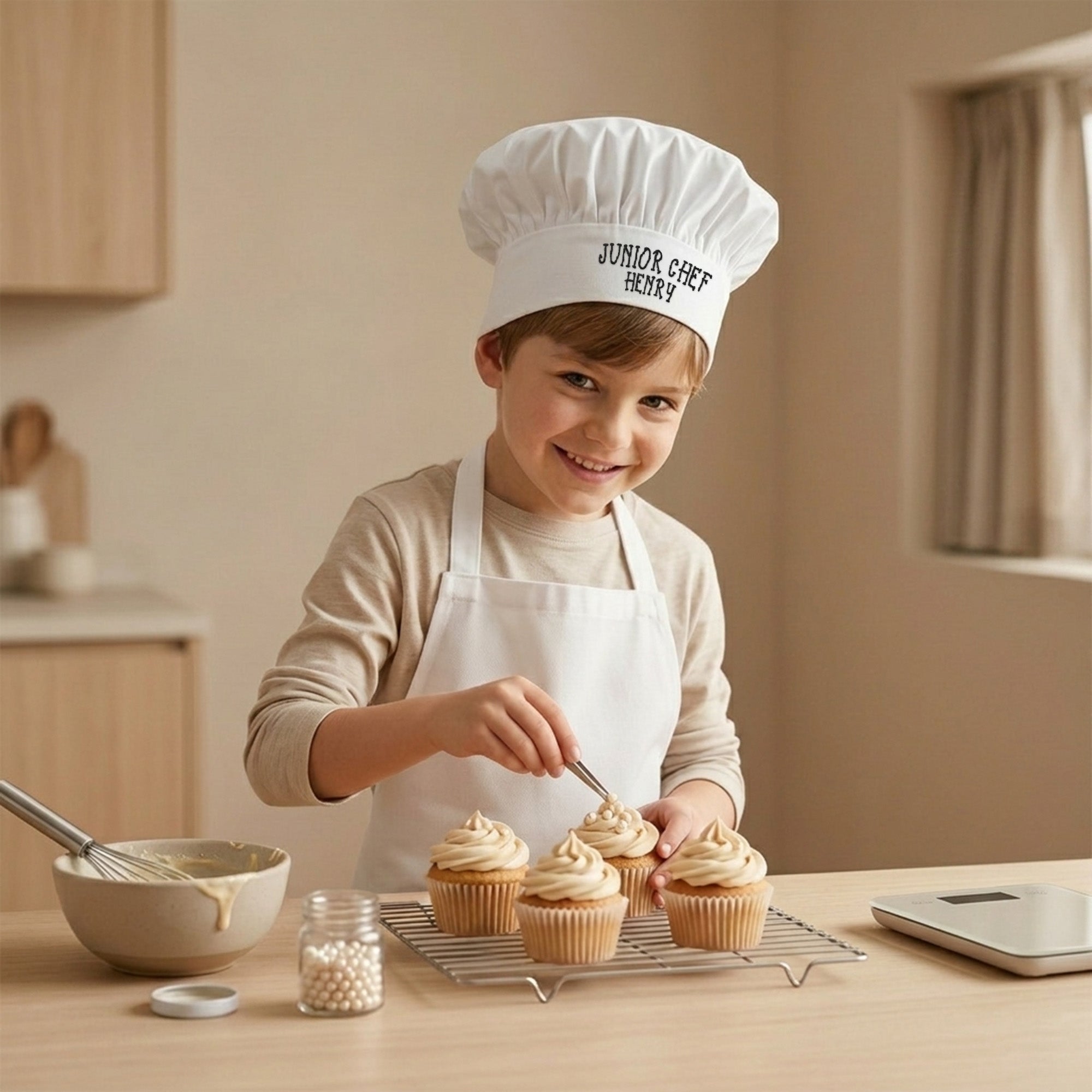 Personalized Junior Chef Hat – Custom Kids Chef Cap