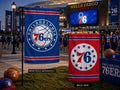 Philadelphia 76ers Garden Flag 2 Sided Logo