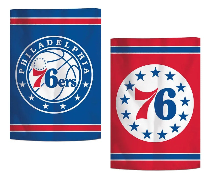 Philadelphia 76ers Garden Flag 2 Sided Logo