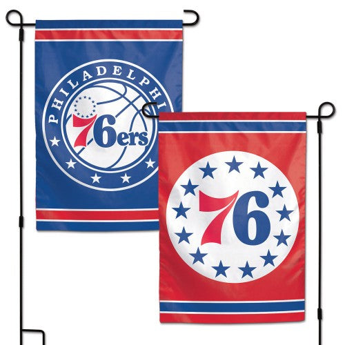 Philadelphia 76ers Garden Flag 2 Sided Logo