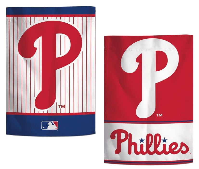 Philadelphia Phillies 2 Sided Garden Flag Pinstripe P