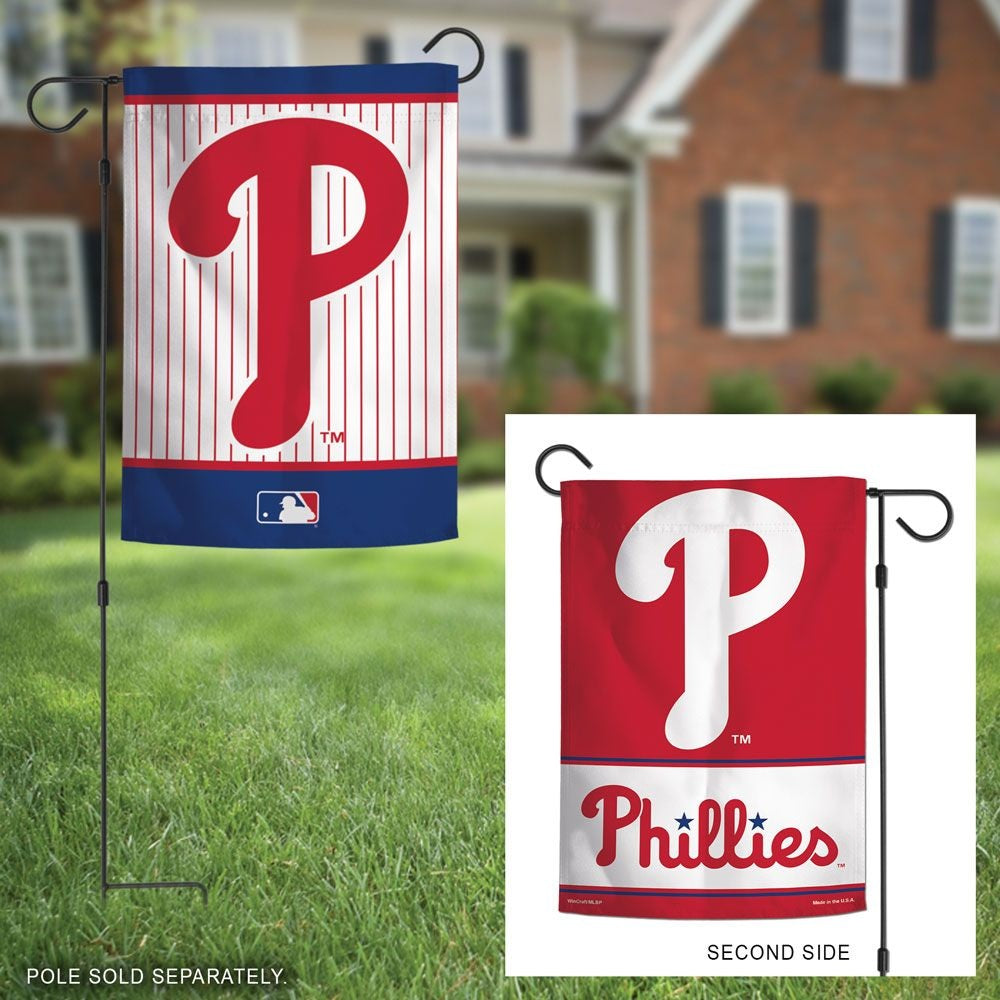 Philadelphia Phillies 2 Sided Garden Flag Pinstripe P