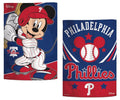 Philadelphia Phillies Garden Flag 2 Sided Mickey Mouse