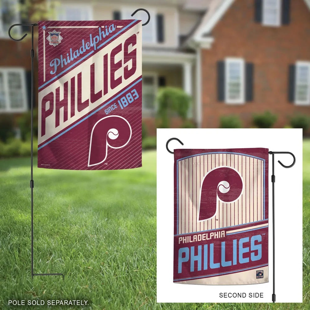 Philadelphia Phillies Garden Flag 2 Sided Vintage