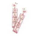 Glittered Chick Baby Girl Message Dangle Earrings