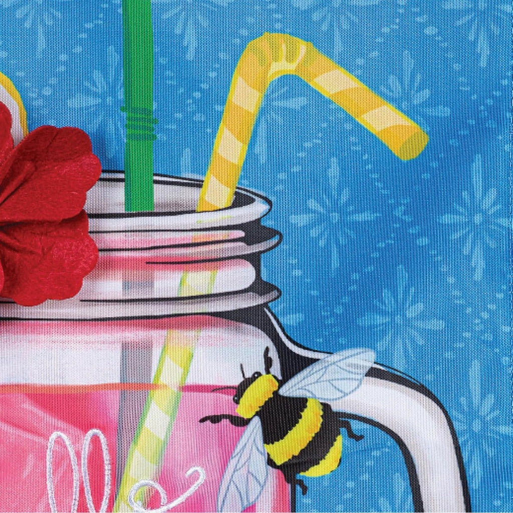 Pink Lemonade 2 Sided Garden Flag