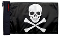 Jolly Roger 12"x18" Forever Wave Flag for Golf Carts
