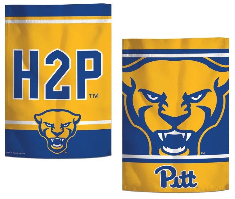 Pittsburgh Panthers Garden Flag 2 Sided Hail To Pittsburgh