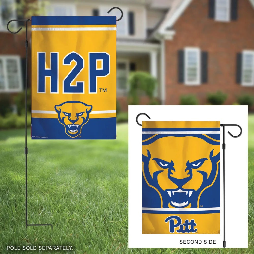 Pittsburgh Panthers Garden Flag 2 Sided Hail To Pittsburgh