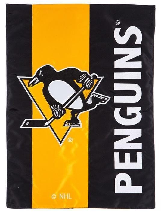 Pittsburgh Penguins Garden Flag 2 Sided Embellished Logo