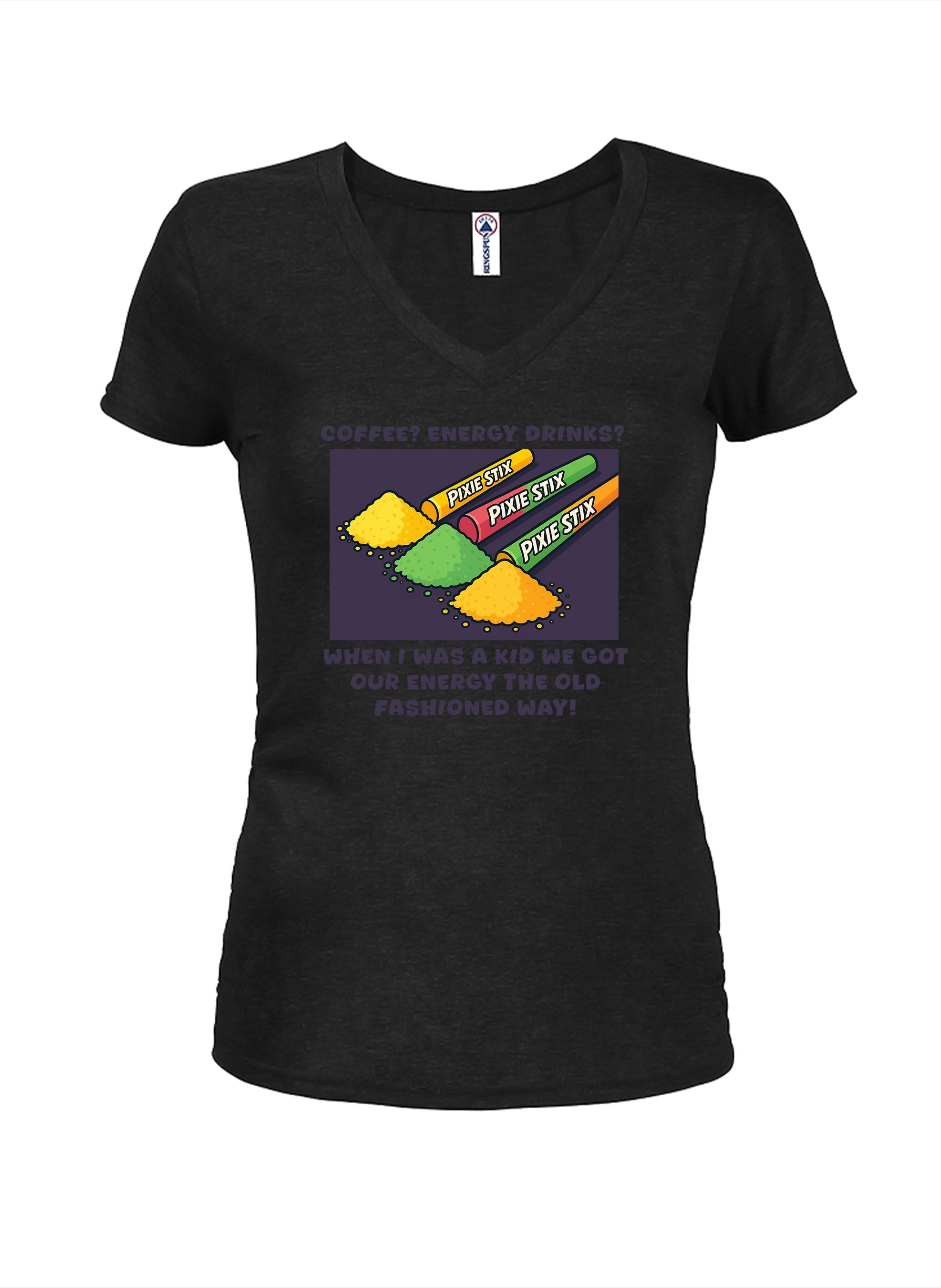 Pixie Sticks Juniors V Neck T-Shirt