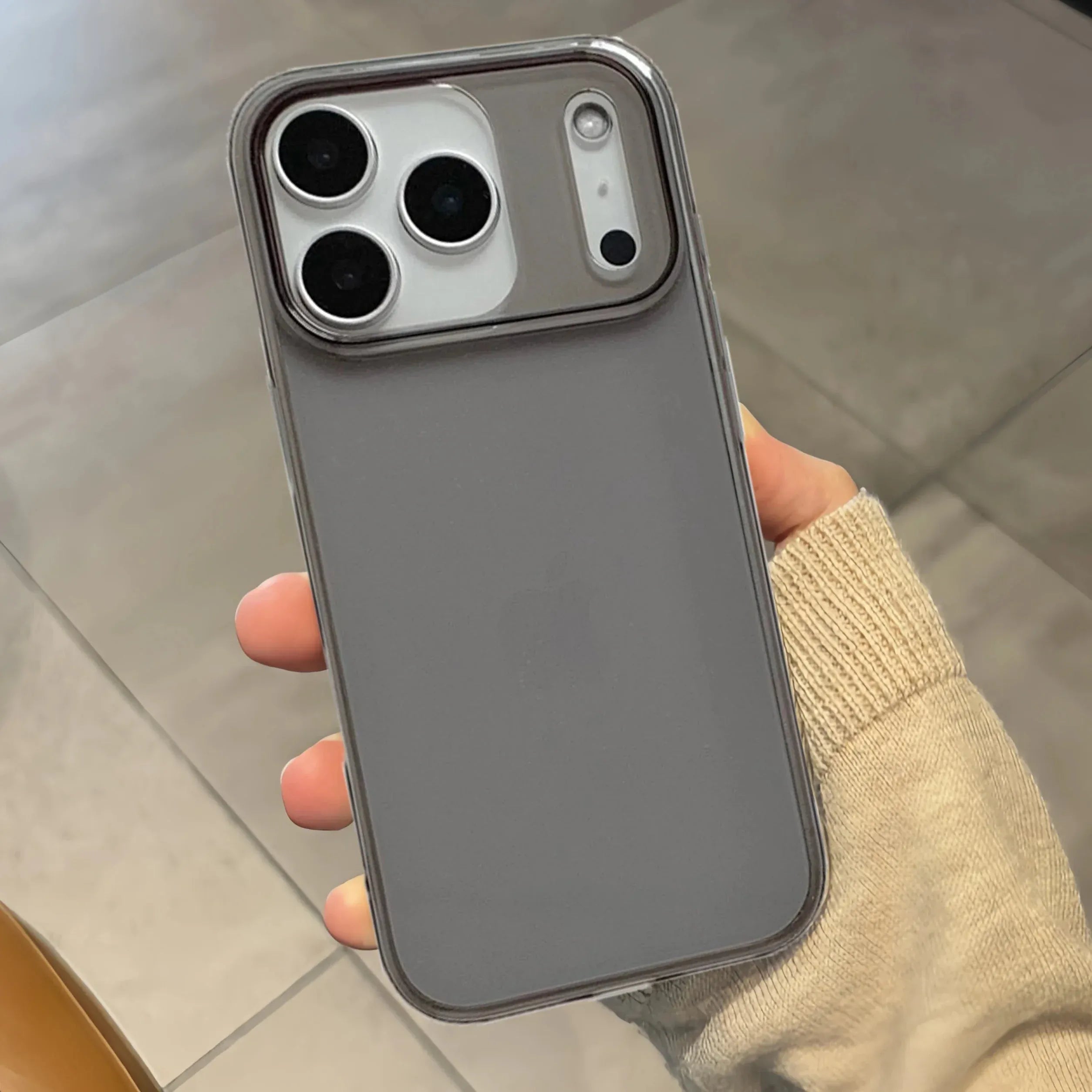 Plain Color HD Transparent Case For iPhone 17.