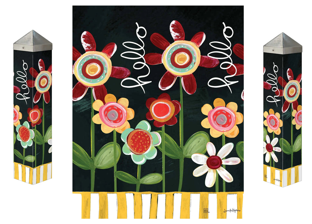 Playful Petals Art Pole 20 Inches