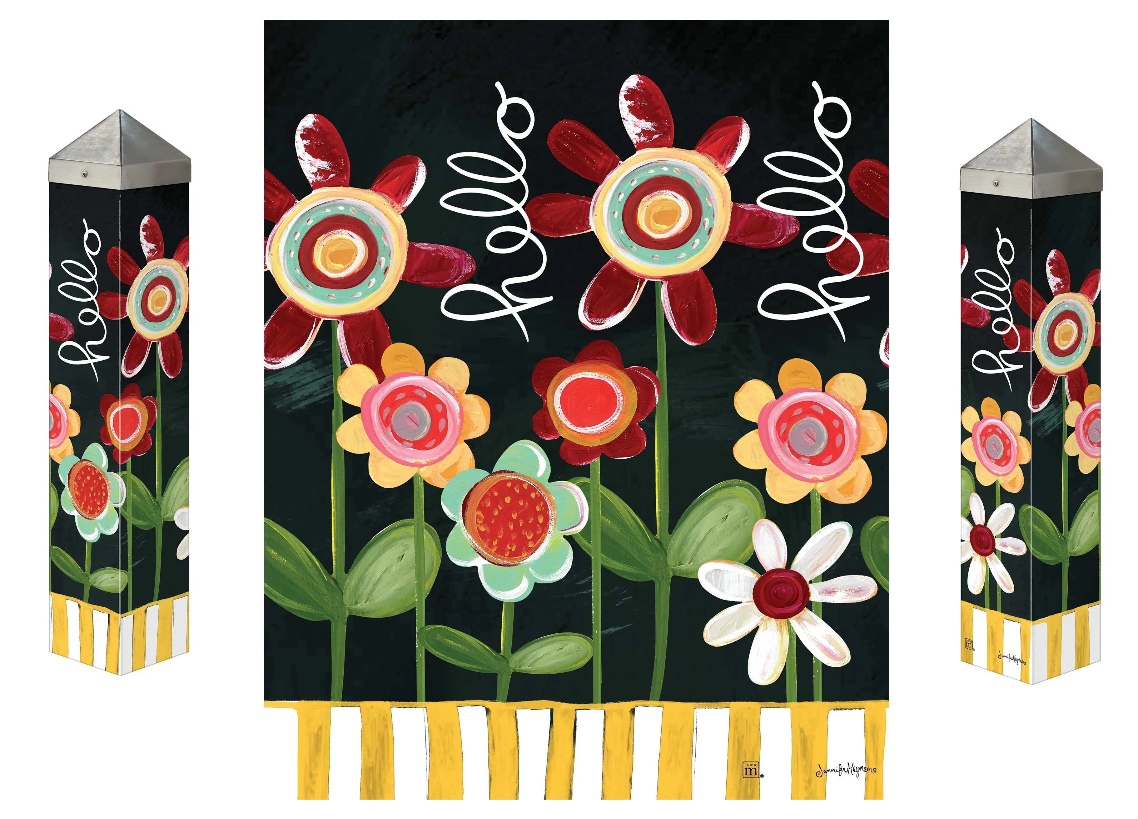 Playful Petals Art Pole 20 Inches
