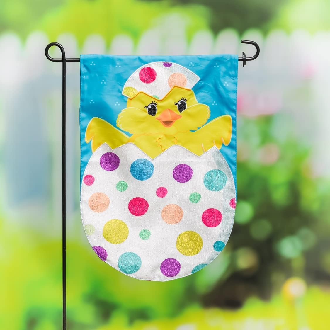 Polka Dot Easter Egg 2 Sided Garden Flag