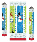 Pom Pom Snowman Art Pole 40 Inches Tall Snow Day
