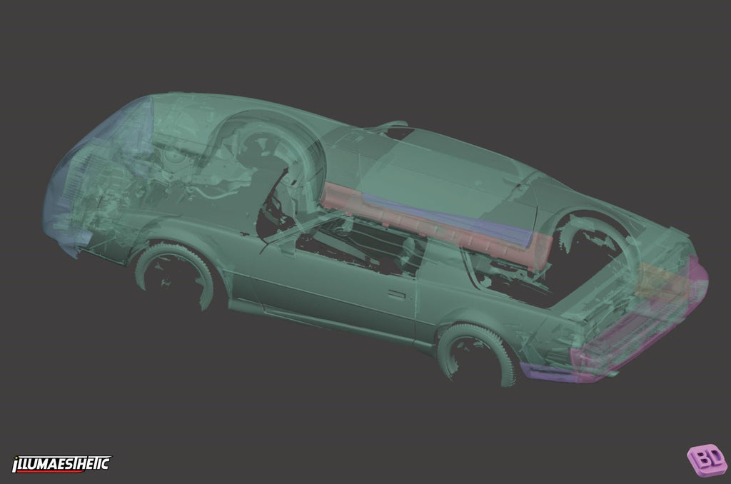 Pontiac Firebird 3D Scan (1991)