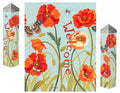Poppy Butterfly Art Pole 20 Inches Tall