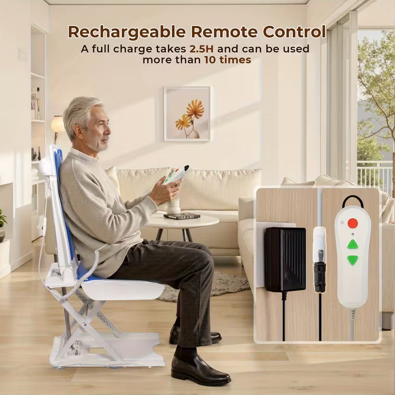 Electric Chair Lift, Stand Up Independently from Floor, Support Up to 300 LBS, Chair Lift for Elderly