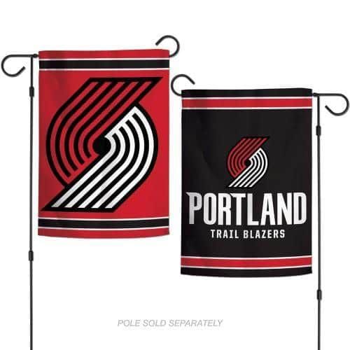 Portland Trail Blazers Garden Flag 2 Sided Logo