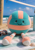 Teal & Coral Volleyball Plush "Setti"