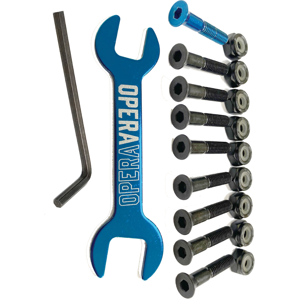 Opera Hardware Set 1" Allen - Black/Blue
