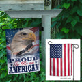 Proud to be American 2 Sided Patriotic Garden Flag