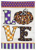 Pumpkin Love Garden Flag 2 Sided Decorative Fall