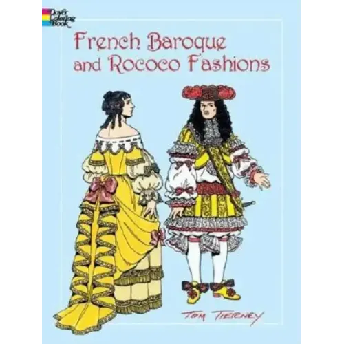 French Baroque and Rococo Fashions Coloring Book - Paperback
