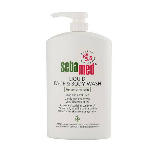 Sebamed Liquid Face and Body Wash 1000ml - Gentle & Hydrating Cleanser for Sensitive Skin | Makeup Remover | pH Balanced