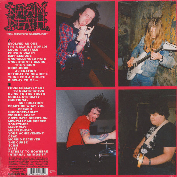 Napalm Death - From Enslavement To Obliteration Vinyl LP Record
