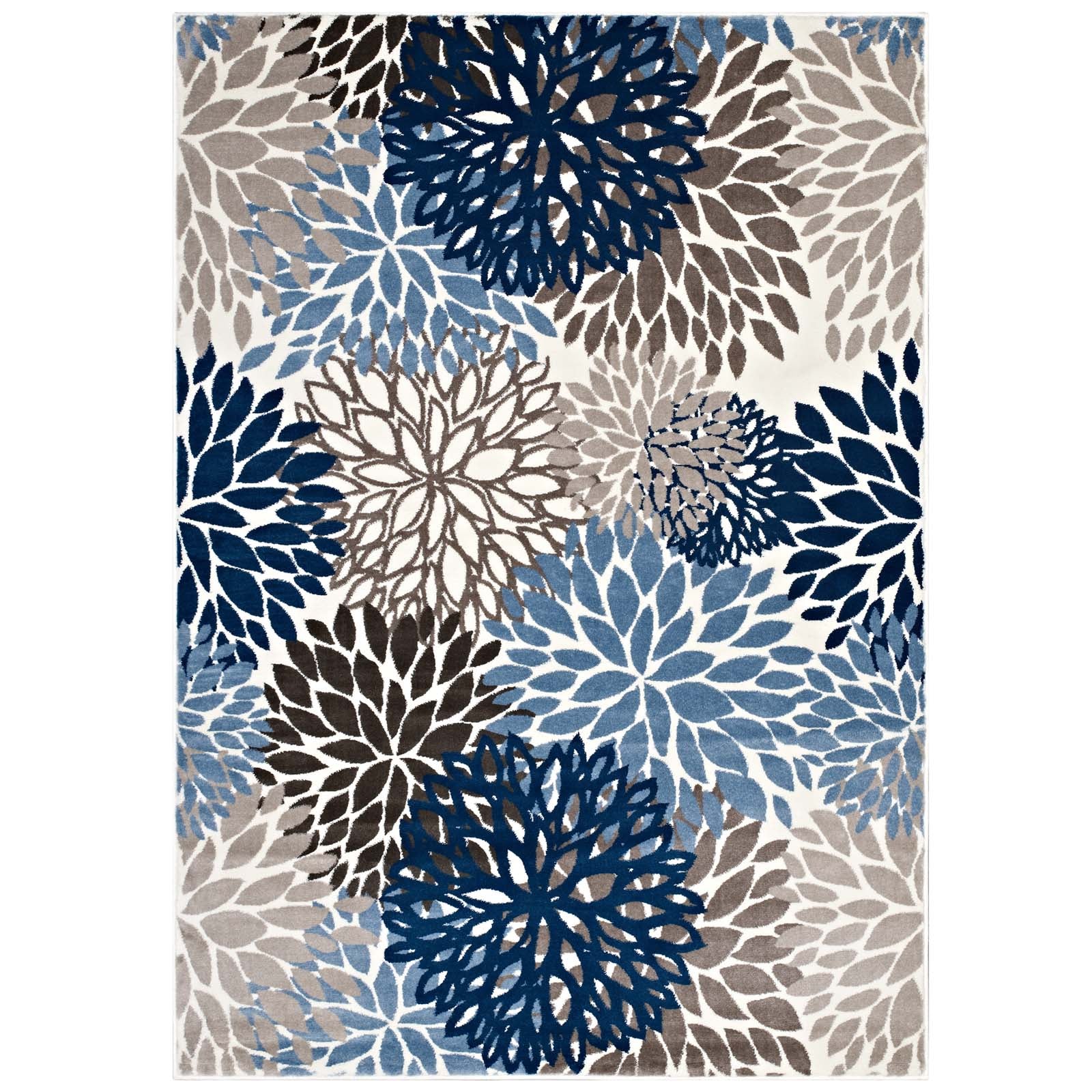 Calithea Vintage Classic Abstract Floral 4x6 Area Rug by Modway