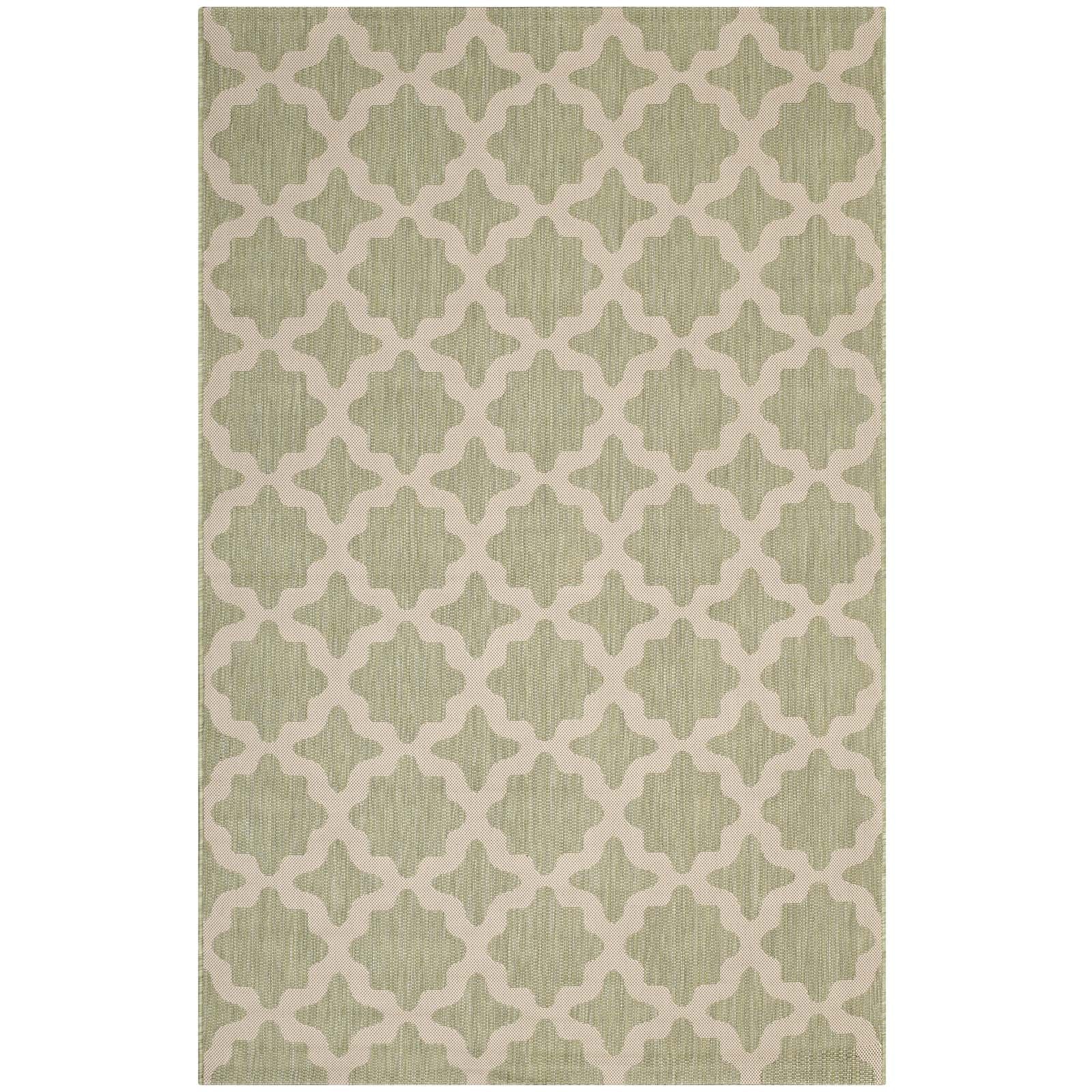 Cerelia Moroccan Trellis Indoor and Outdoor 4x6 Area Rug by Modway