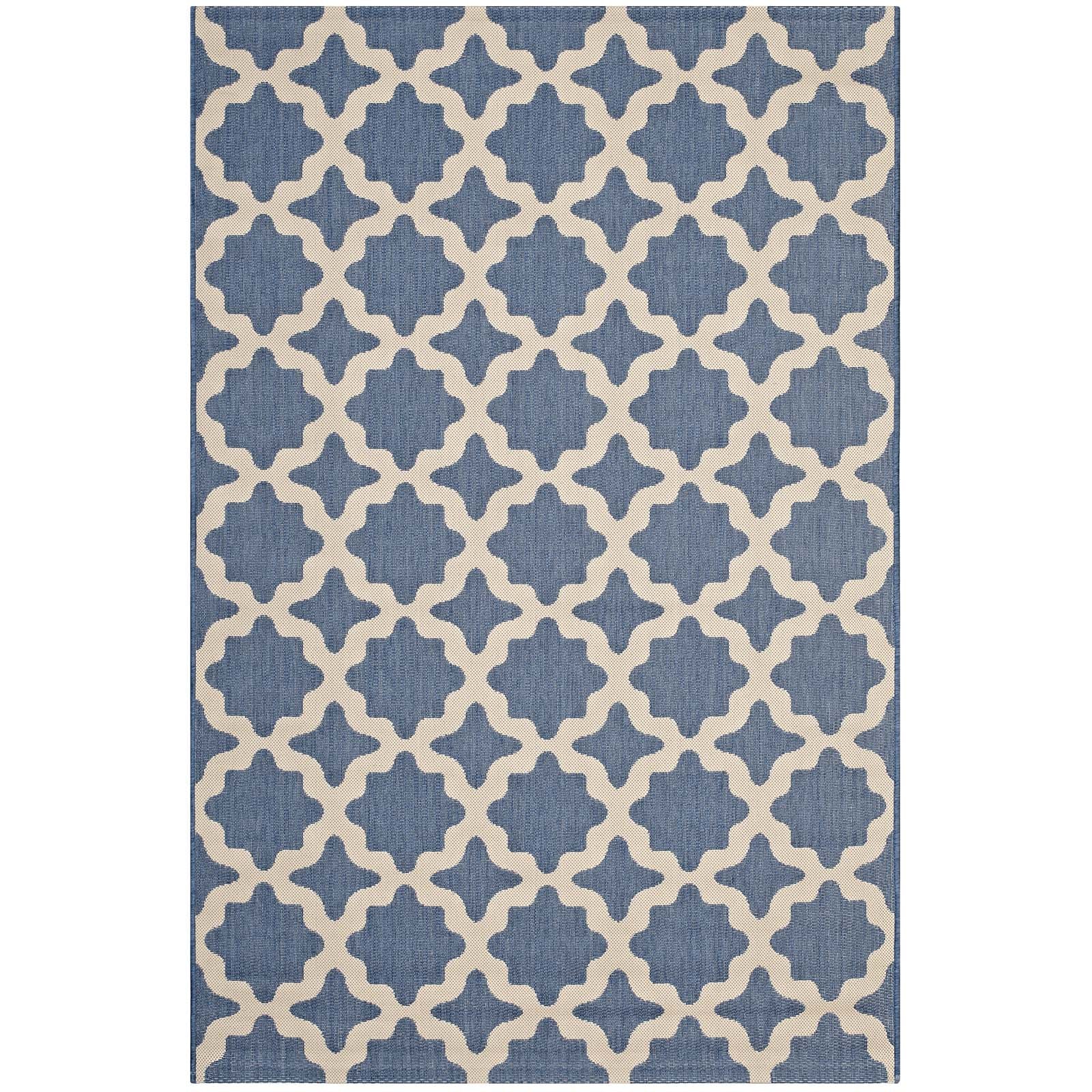 Cerelia Moroccan Trellis Indoor and Outdoor 9x12 Area Rug by Modway
