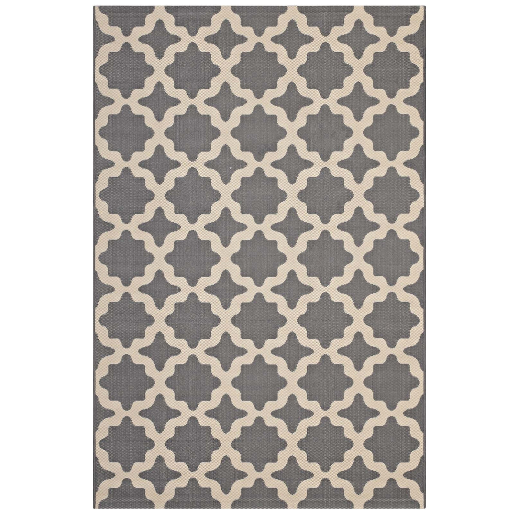 Cerelia Moroccan Trellis Indoor and Outdoor 4x6 Area Rug by Modway