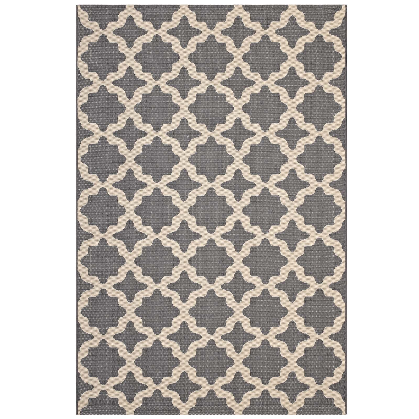 Cerelia Moroccan Trellis Indoor and Outdoor 4x6 Area Rug by Modway