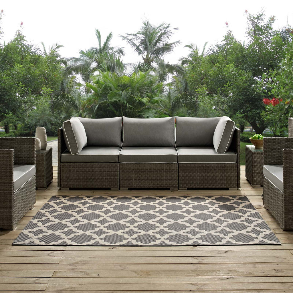 Cerelia Moroccan Trellis Indoor and Outdoor 4x6 Area Rug by Modway