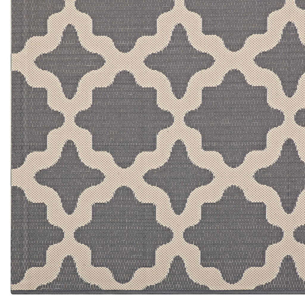 Cerelia Moroccan Trellis Indoor and Outdoor 9x12 Area Rug by Modway
