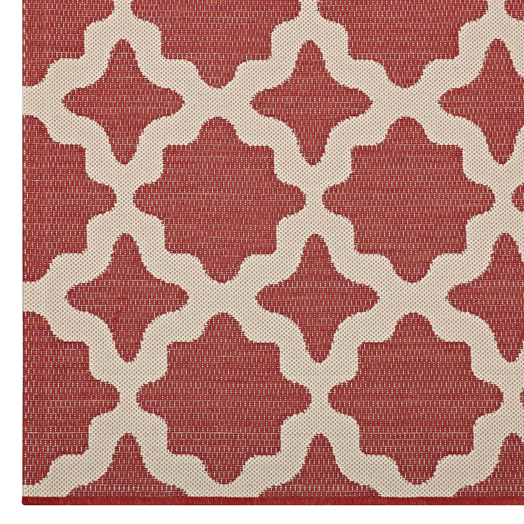 Cerelia Moroccan Trellis Indoor and Outdoor 9x12 Area Rug by Modway