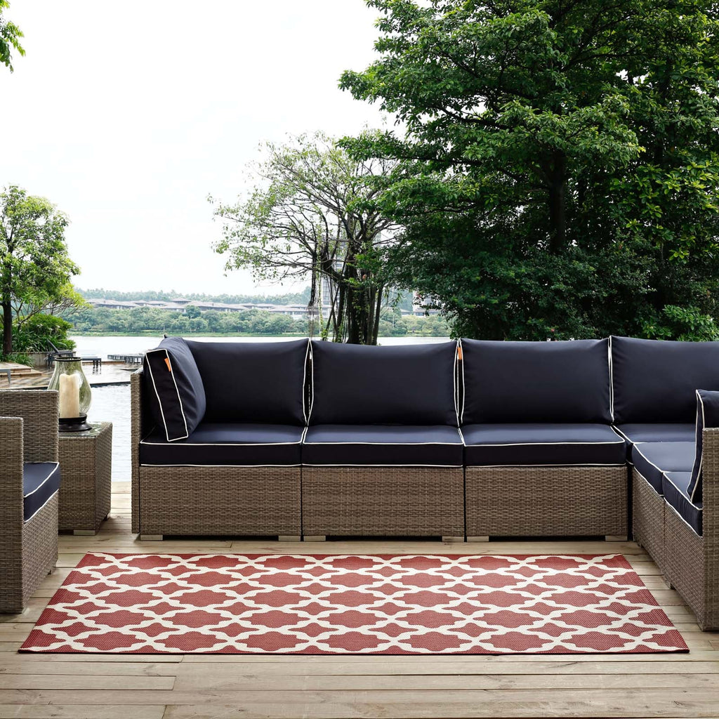 Cerelia Moroccan Trellis Indoor and Outdoor 9x12 Area Rug by Modway
