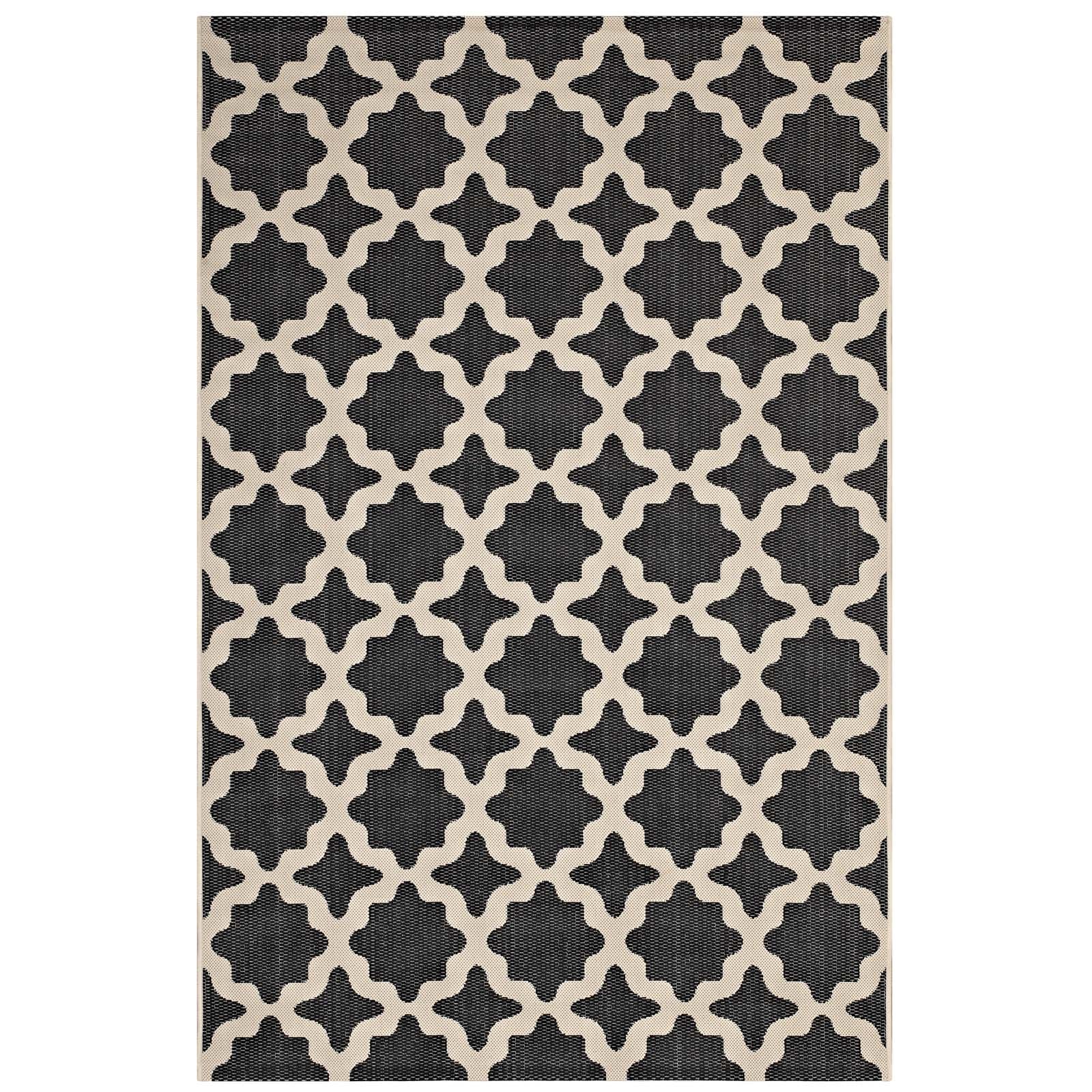 Cerelia Moroccan Trellis Indoor and Outdoor 4x6 Area Rug by Modway