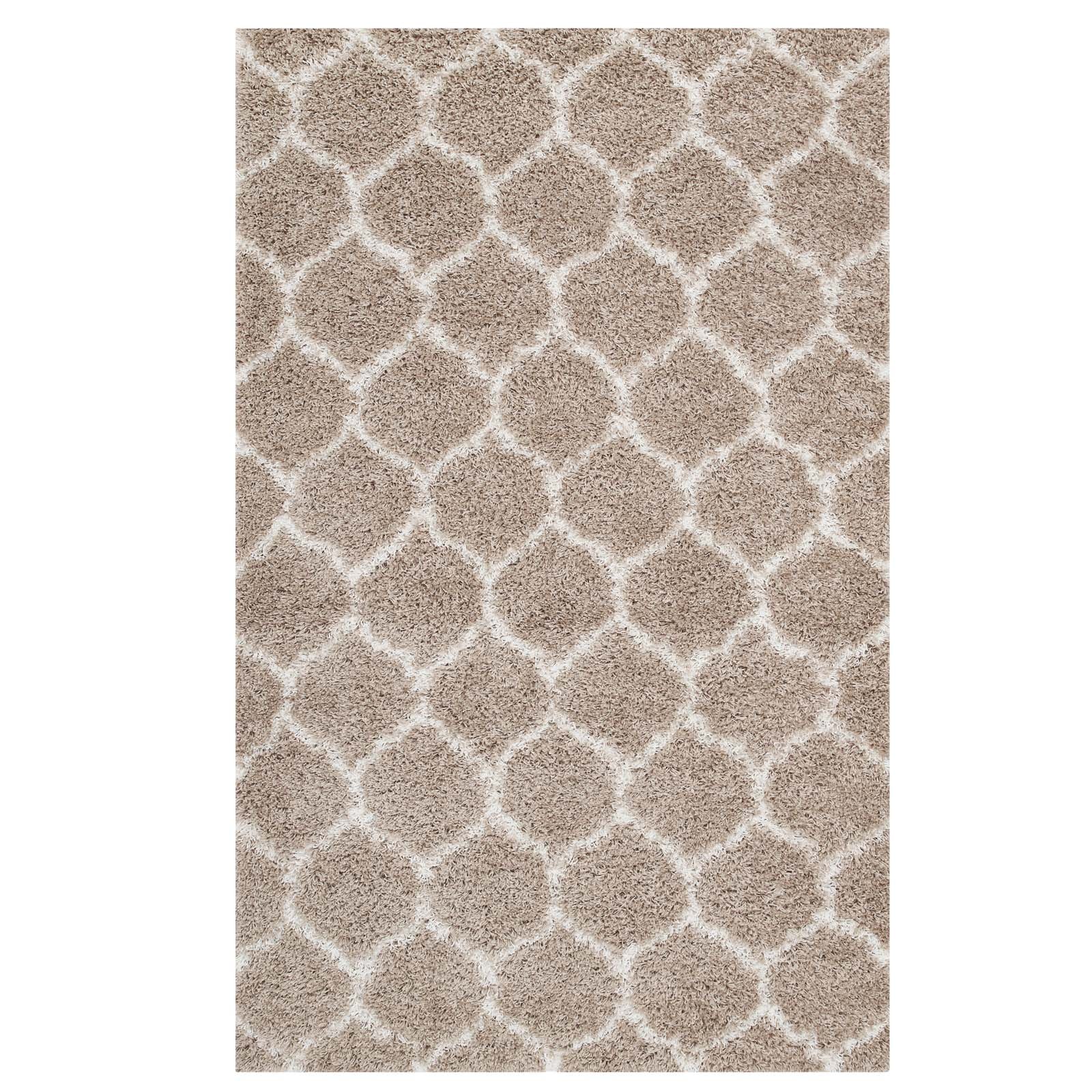 Solvea Moroccan Trellis 8x10 Shag Area Rug by Modway